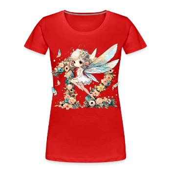 12 Jahre Fee Elfe Geburtstag Geschenk - Frauen Premium Bio T-Shirt - Rot - Vorne - Mia (176cm)