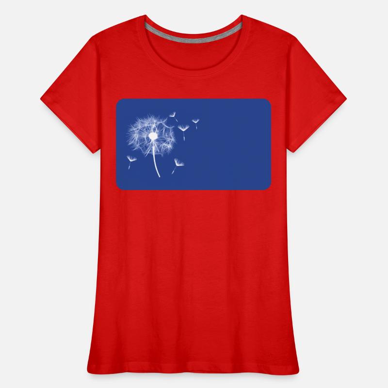 Dandelion blue - customizable Women's Premium Organic T-Shirt