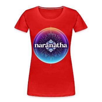 Christ Is Coming Soon - Women's Premium Organic T-Shirt - red - Front - Mia (176cm)