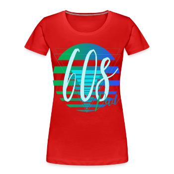 60s Dad – Retro Vater Design - Frauen Premium Bio T-Shirt - Rot - Vorne - Mia (176cm)
