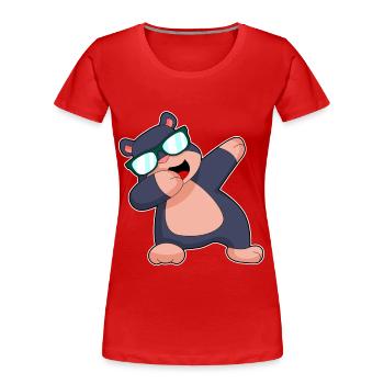 Mole Hip Hip Dance - Women's Premium Organic T-Shirt - red - Front - Mia (176cm)