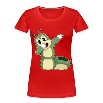 Caterpillar Danse Hip Hop - T-shirt bio Premium Femme - rouge - Devant - Mia (176cm)