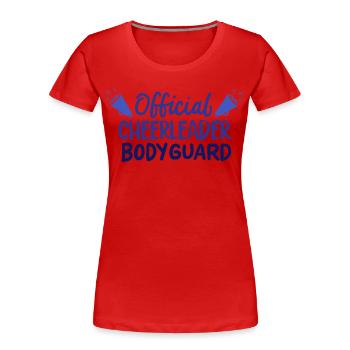 Male Cheerleader - Women's Premium Organic T-Shirt - red - Front - Mia (176cm)