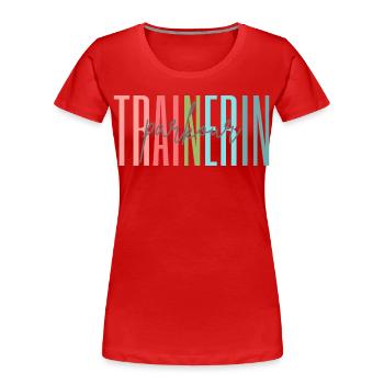 Trainerin Parkour Parkourtrainerin Geschenk - Frauen Premium Bio T-Shirt - Rot - Vorne - Mia (176cm)