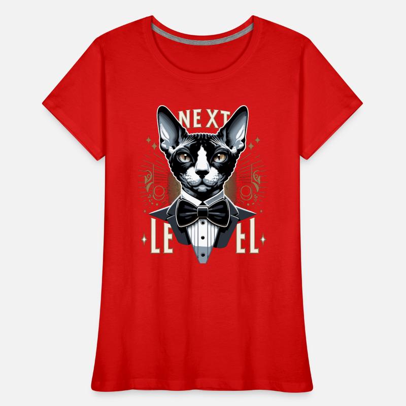 Cornish Rex Suit Next Level Cat Gift Women's Premium Organic T-Shirt