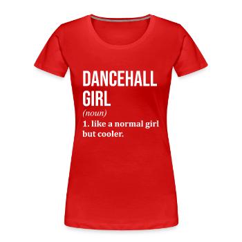 Salle de danse Salle de danse Salle de danse - T-shirt bio Premium Femme - rouge - Devant - Mia (176cm)