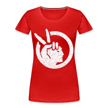 American Indian Movement flag - Women's Premium Organic T-Shirt - red - Front - Mia (176cm)