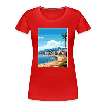 Agadir Marokko Reise Poster Souvenir Malerei WPA - Frauen Premium Bio T-Shirt - Rot - Vorne - Mia (176cm)
