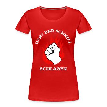 Karate Master - Women's Premium Organic T-Shirt - red - Front - Mia (176cm)