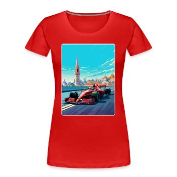 Istanbul Circuit Motorsport Race Turkey Travel WPA - Women's Premium Organic T-Shirt - red - Front - Mia (176cm)