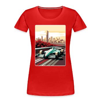 Melbourne Circuit Motorsport Rennen Australien Rennen - Frauen Premium Bio T-Shirt - Rot - Vorne - Mia (176cm)