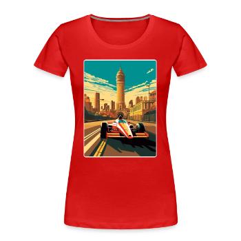 Melbourne Circuit Motorsport Rennen Australien Rennen - Frauen Premium Bio T-Shirt - Rot - Vorne - Mia (176cm)