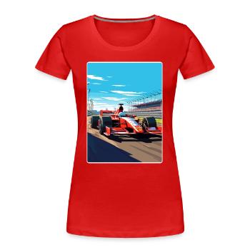 Melbourne Circuit Motorsport Rennen Australien Rennen - Frauen Premium Bio T-Shirt - Rot - Vorne - Mia (176cm)