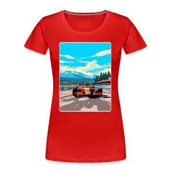 Spielberg Circuit Motorsport Rennen Österreich Reisen - Frauen Premium Bio T-Shirt - Rot - Vorne - Mia (176cm)