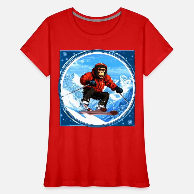 Ski Monkey Women's Premium Organic T-Shirt