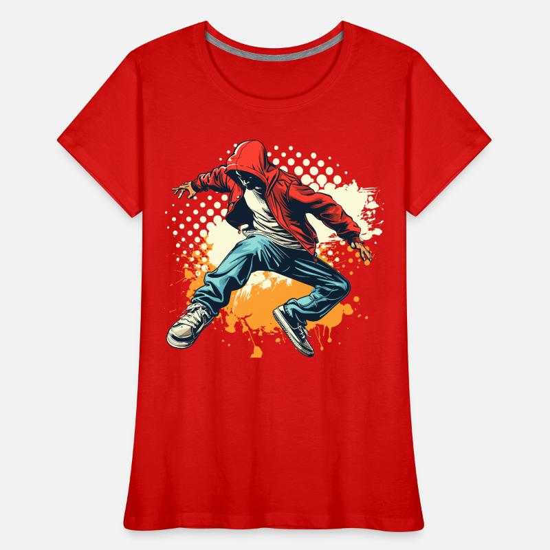 Graphique Breakdancer T-shirt bio Premium Femme