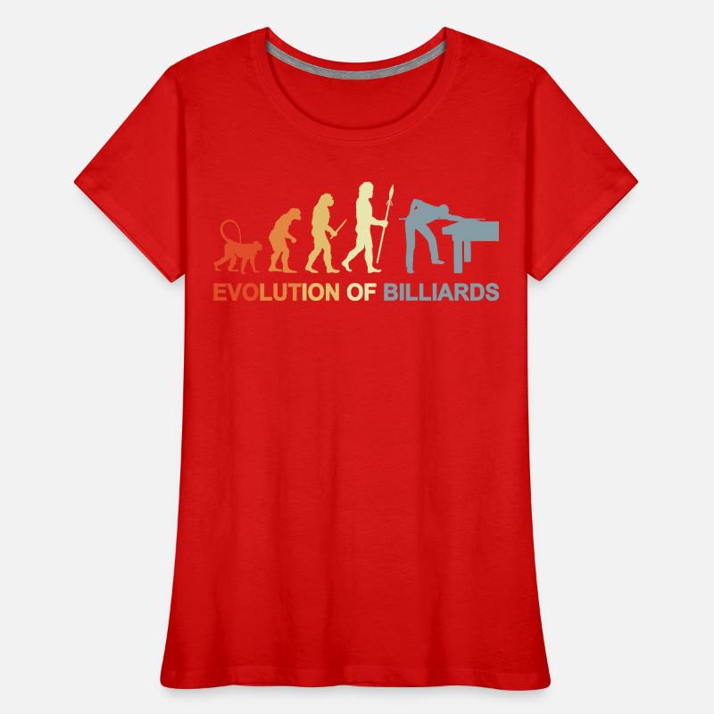 Pool Billard Evolution Frauen Premium Bio T-Shirt
