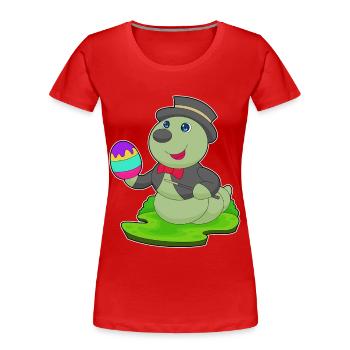 Caterpillar Easter Wizard - Women's Premium Organic T-Shirt - red - Front - Mia (176cm)