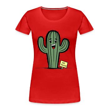 Can't Touch This - Women's Premium Organic T-Shirt - red - Front - Mia (176cm)