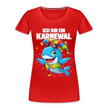 Carnaval de Cologne Carnaval Carnaval Karnewal - T-shirt bio Premium Femme - rouge - Devant - Mia (176cm)
