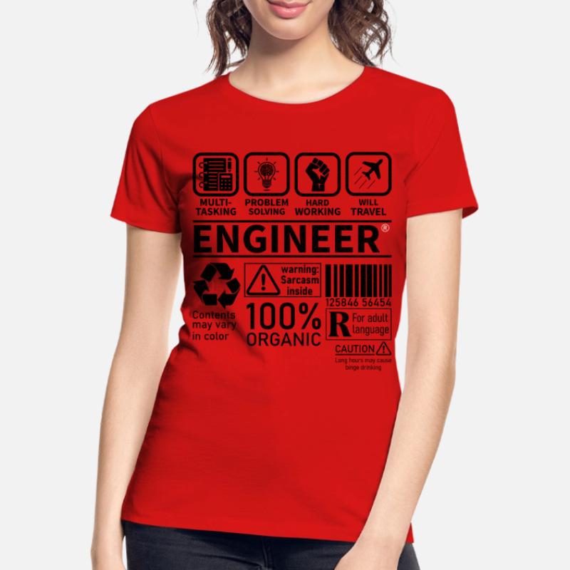 engineer multi tasking problem solving working Women's Premium Organic T-Shirt