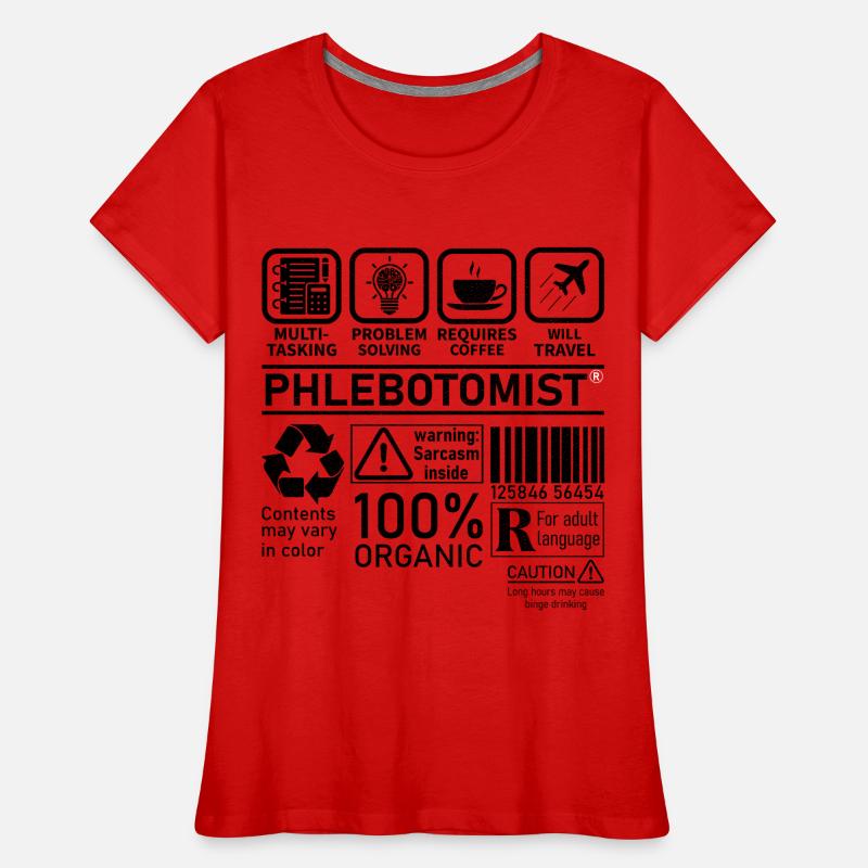 Phlebotomist multi tasking problem solving Frauen Premium Bio T-Shirt