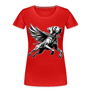 Super Dog Weimaraner Weimi Cape Cape Gift - Women's Premium Organic T-Shirt - red - Front - Mia (176cm)