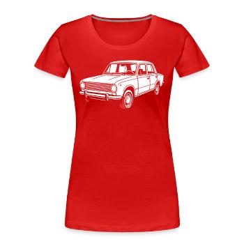 Classique de la rue Eastern Bloc - T-shirt bio Premium Femme - rouge - Devant - Mia (176cm)