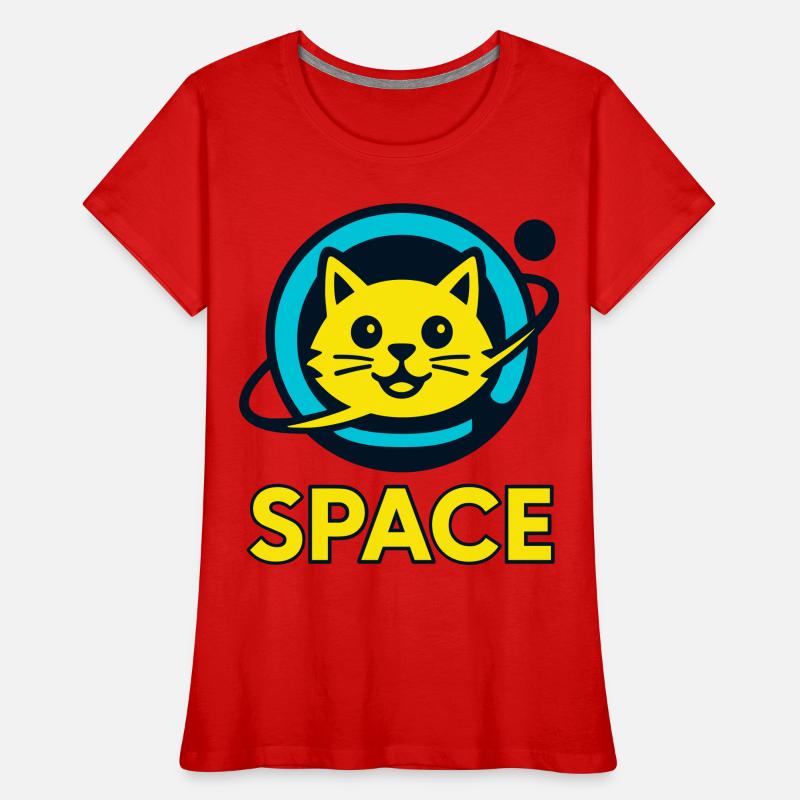 Chat de l’espace T-shirt bio Premium Femme