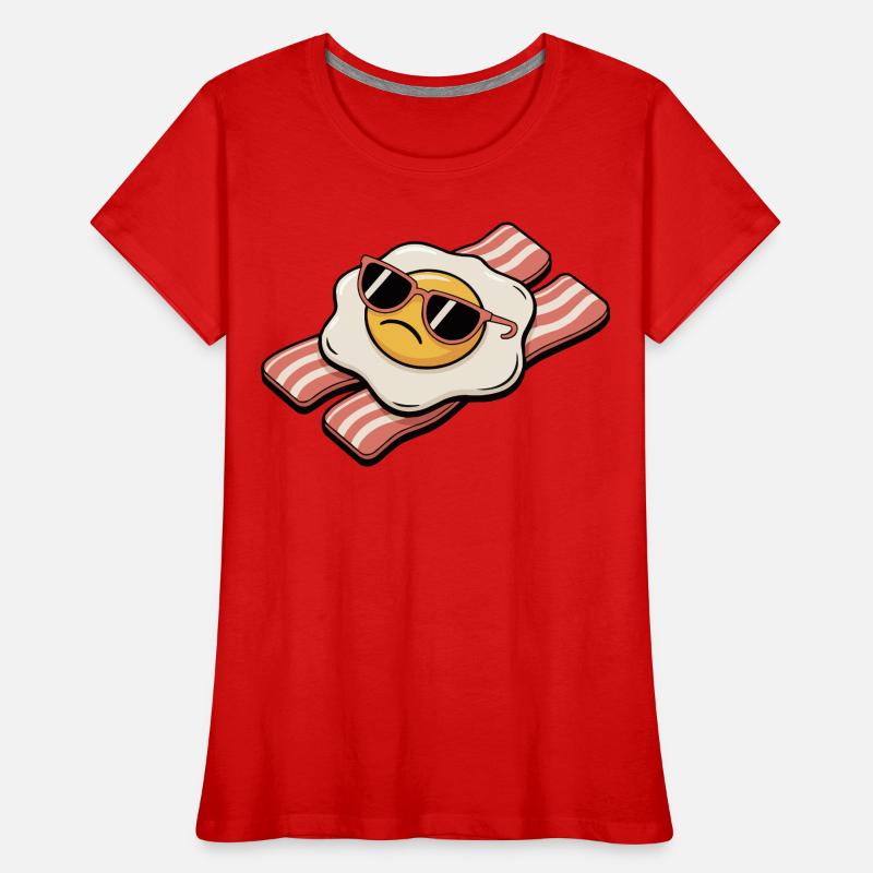 Bacon and egg - Breakfast Breakdown Frauen Premium Bio T-Shirt
