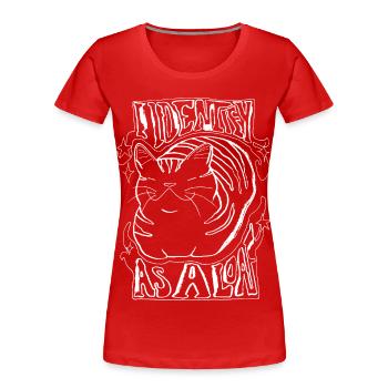 I IDENTIFY AS A LOAF - Women's Premium Organic T-Shirt - red - Front - Mia (176cm)