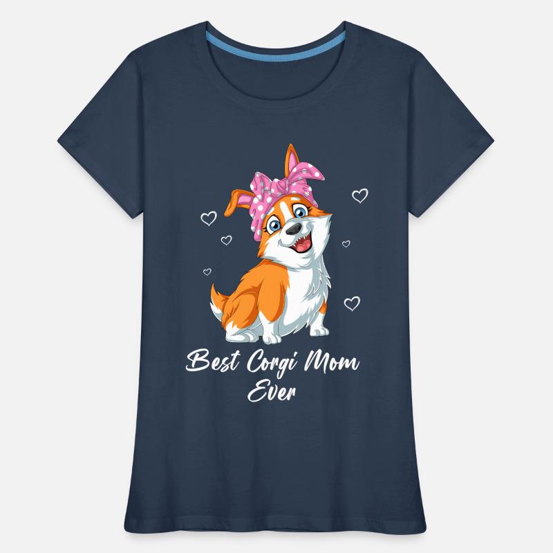 Süße Corgi Mama Statement Muttertagsgeschenk Frauen Premium Bio T-Shirt