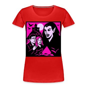 Vampire Countess - Women's Premium Organic T-Shirt - red - Front - Mia (176cm)