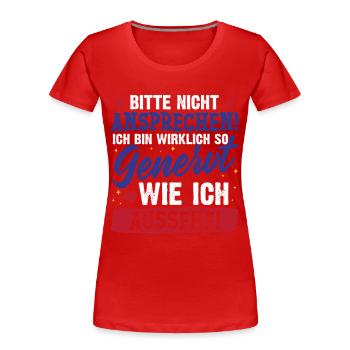 Malle DO NOT TALK Mallorca Party Funny - Women's Premium Organic T-Shirt - red - Front - Mia (176cm)