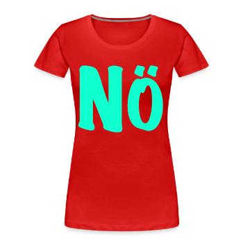 Lower Austria - no desire - anti - against - Women's Premium Organic T-Shirt - red - Front - Mia (176cm)