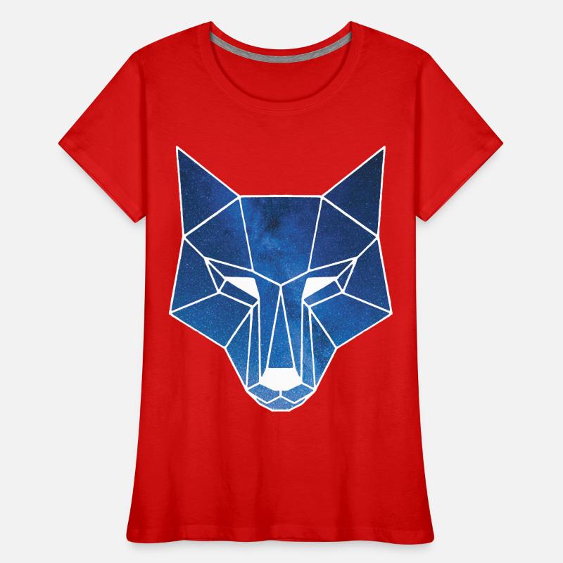 Galactic Wolf's Head Women's Premium Organic T-Shirt