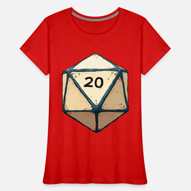 D20 Dice with only 20 – Lucky Dice Design Women's Premium Organic T-Shirt
