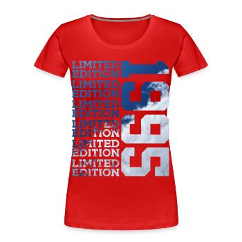 31 YEARS LIMITED EDITION 1995 31ST BIRTHDAY - Women's Premium Organic T-Shirt - red - Front - Mia (176cm)