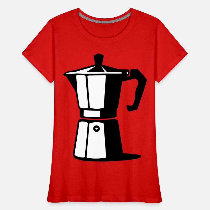 Cafetière à expresso T-shirt bio Premium Femme