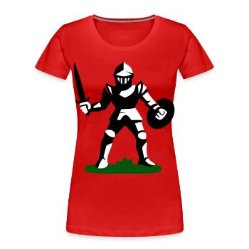 Ritter Spielzeug - Frauen Premium Bio T-Shirt - Rot - Vorne - Mia (176cm)