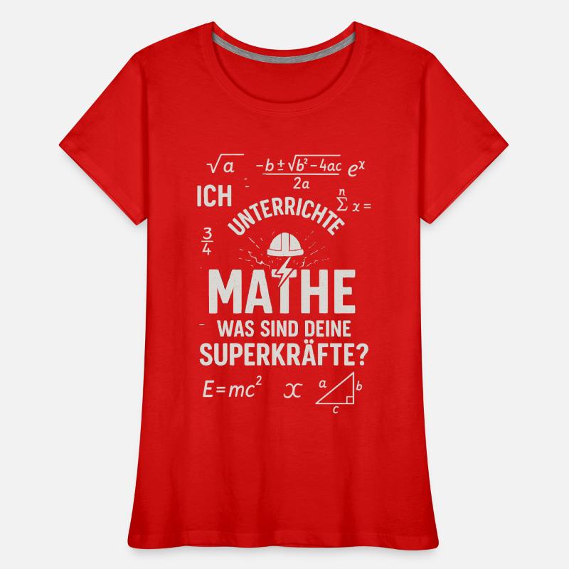 Math Superpowers – I Distinguish Math Teachers Women's Premium Organic T-Shirt