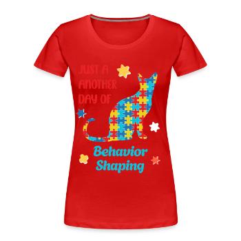 Be Kind – Autism Awareness - Women's Premium Organic T-Shirt - red - Front - Mia (176cm)