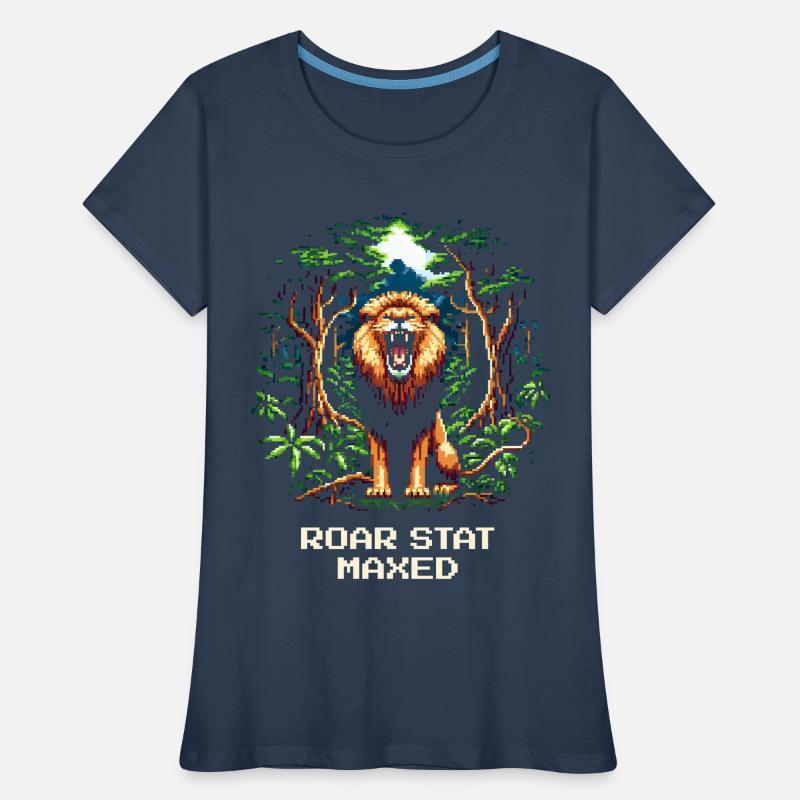 Roar value at maximum | Leo Strength Wilderness Women's Premium Organic T-Shirt