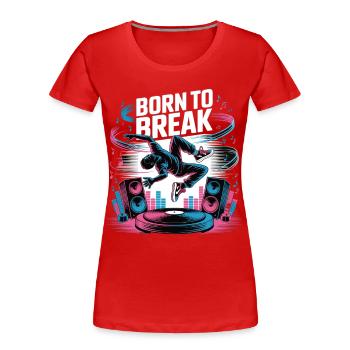 Streetdance Beat – Urban DJ Musik Design - Frauen Premium Bio T-Shirt - Rot - Vorne - Mia (176cm)