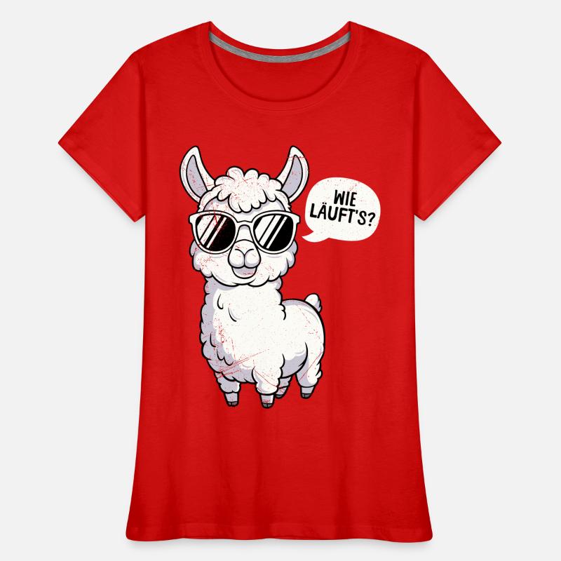 Alpaca HOW IS IT GOING? Llama Funny Women's Premium Organic T-Shirt