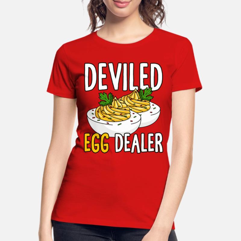 Funny Deviled Eggs Costume Deviled Egg Dad Women's Premium Organic T-Shirt