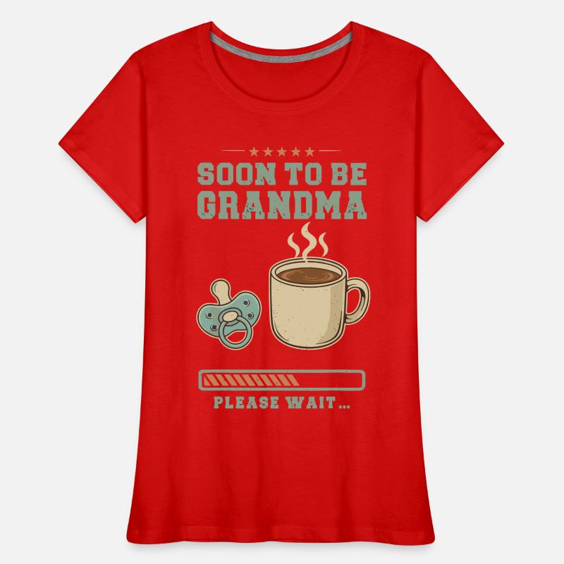 Werdender Oma loading zukünftige Großmutter Frauen Premium Bio T-Shirt