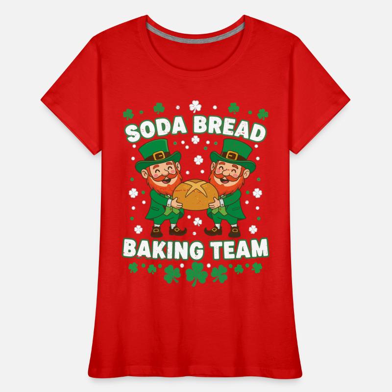 Funny Soda Bread Baking Team St Patricks  Women's Premium Organic T-Shirt