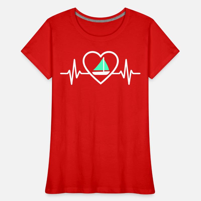 Cœur Voile – Passion Bateau Women's Premium Organic T-Shirt
