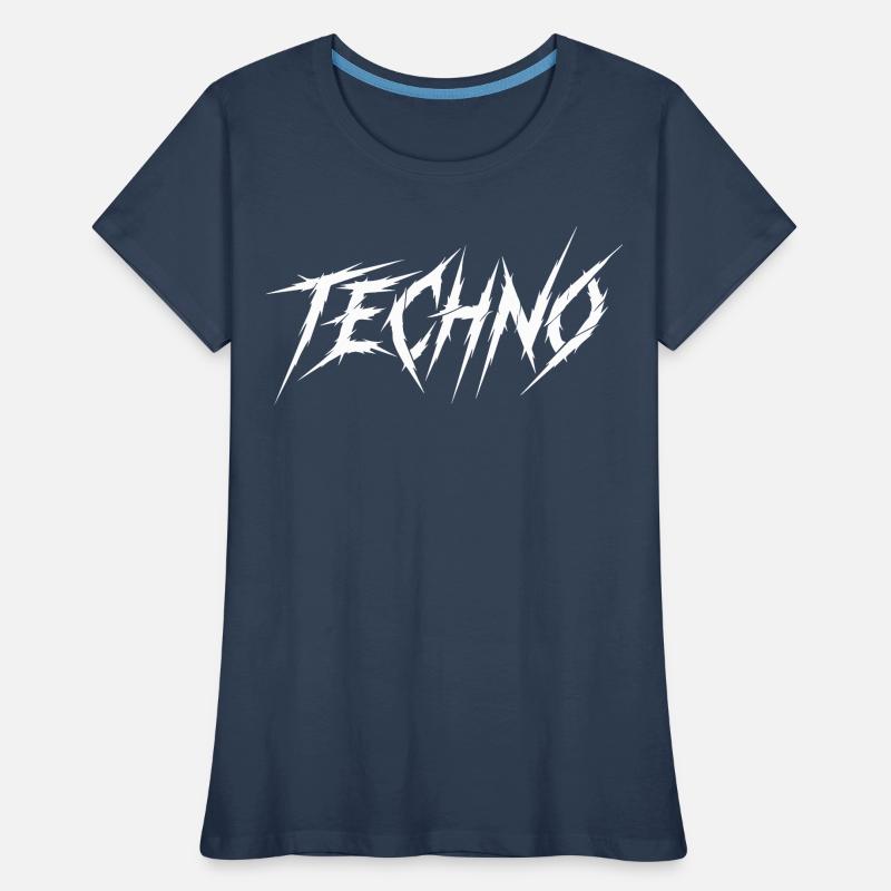 Sharp Techno Typeface Women's Premium Organic T-Shirt